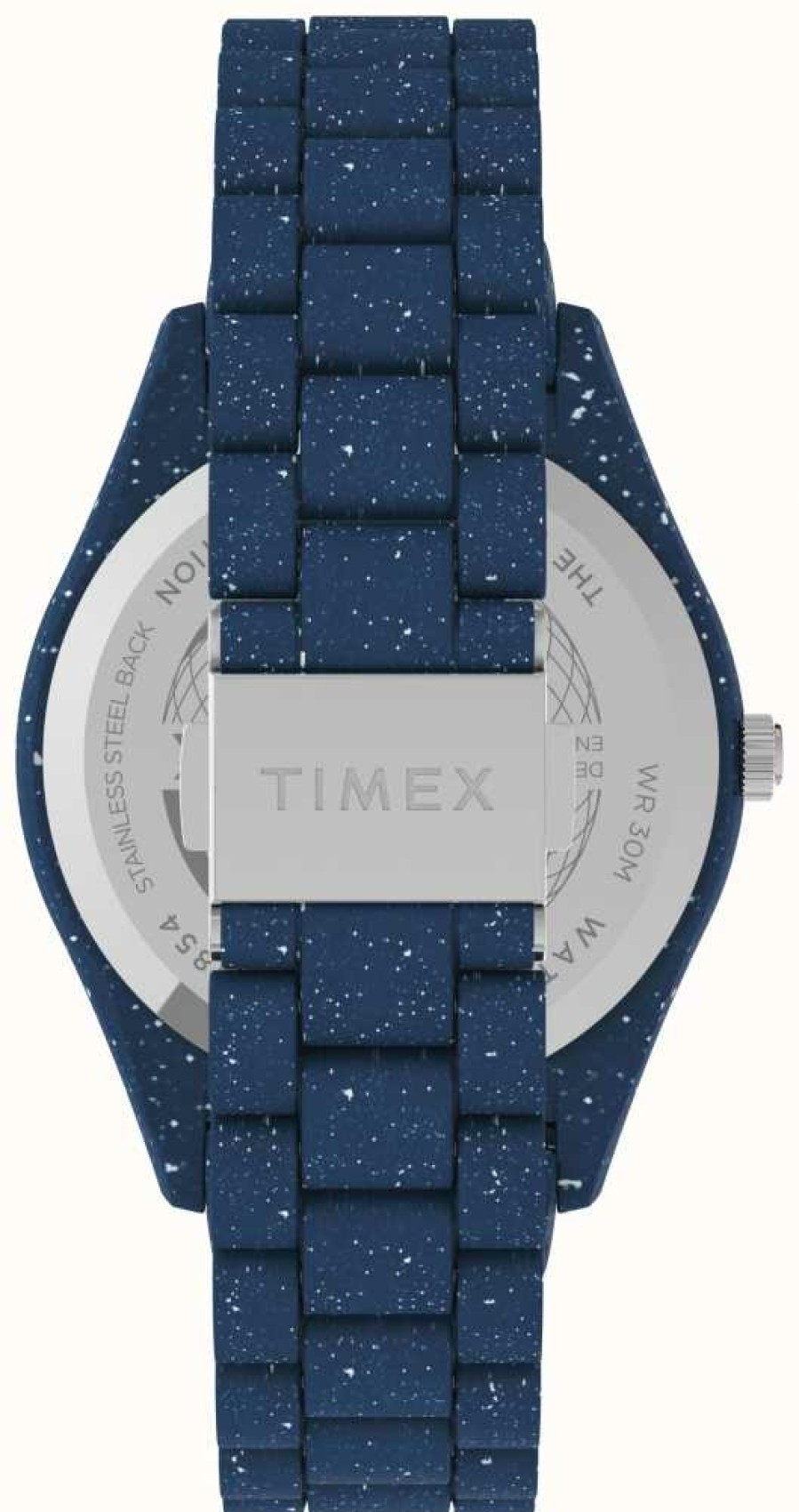 Women'S Timex | Timex Waterbury Ocean Spotted Blue Plastic Watch