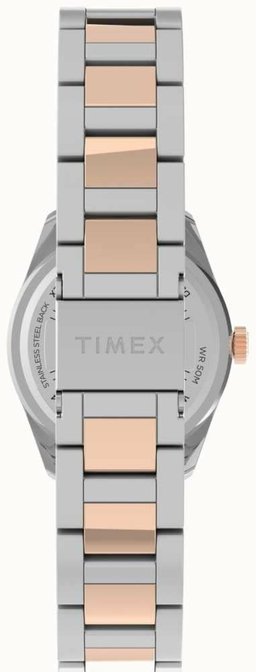 Women'S Timex | Timex Highview Two Tone Rose Gold Tone Plated Watch