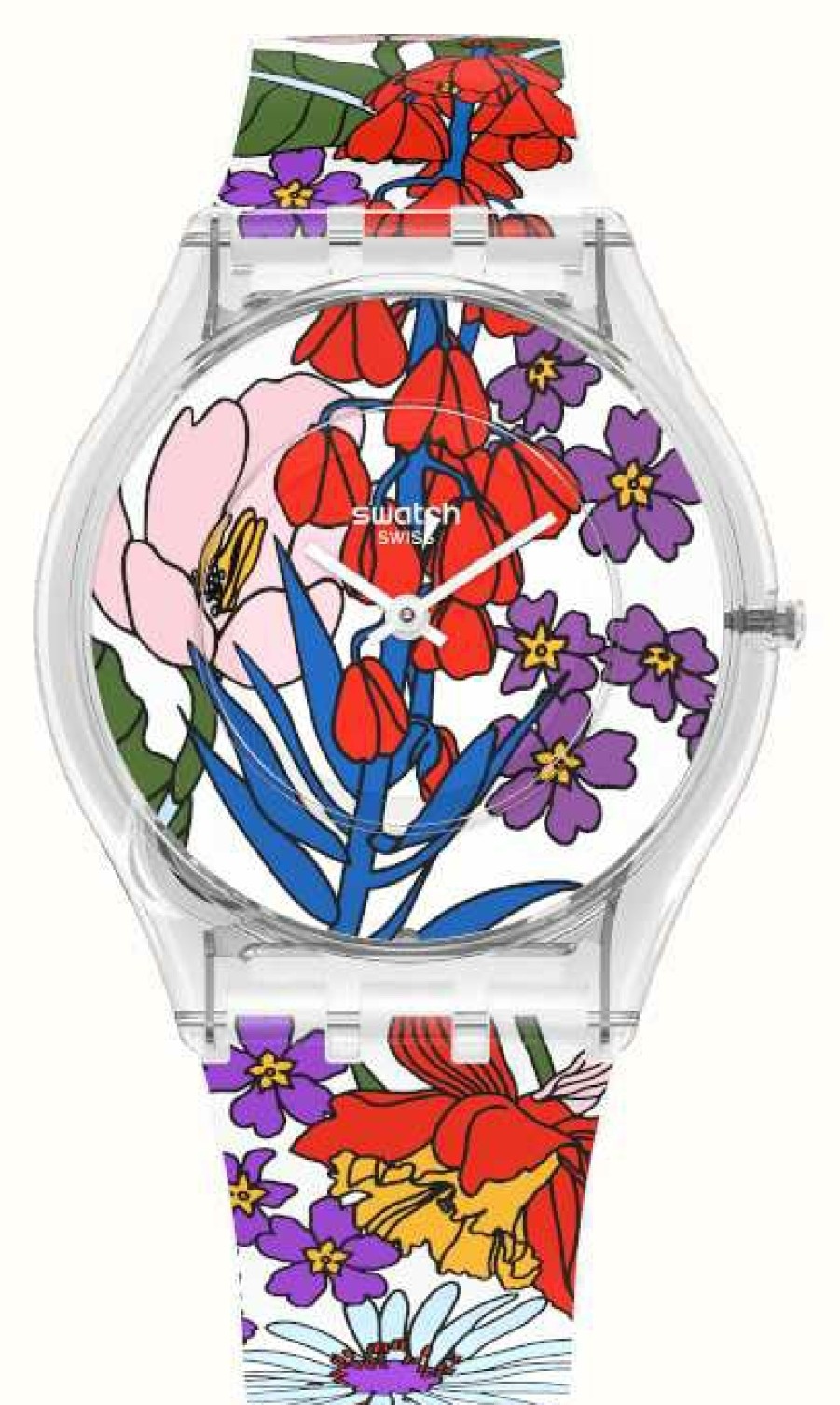 Men'S Swatch | Swatch Skin Classic Botanical Paradise Watch