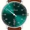 Men'S MeisterSinger | Meistersinger Neo Plus | Sunburst Green Dial