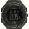 Men'S Timex | Timex Men'S Expedition Rugged Digital Watch | Green Strap