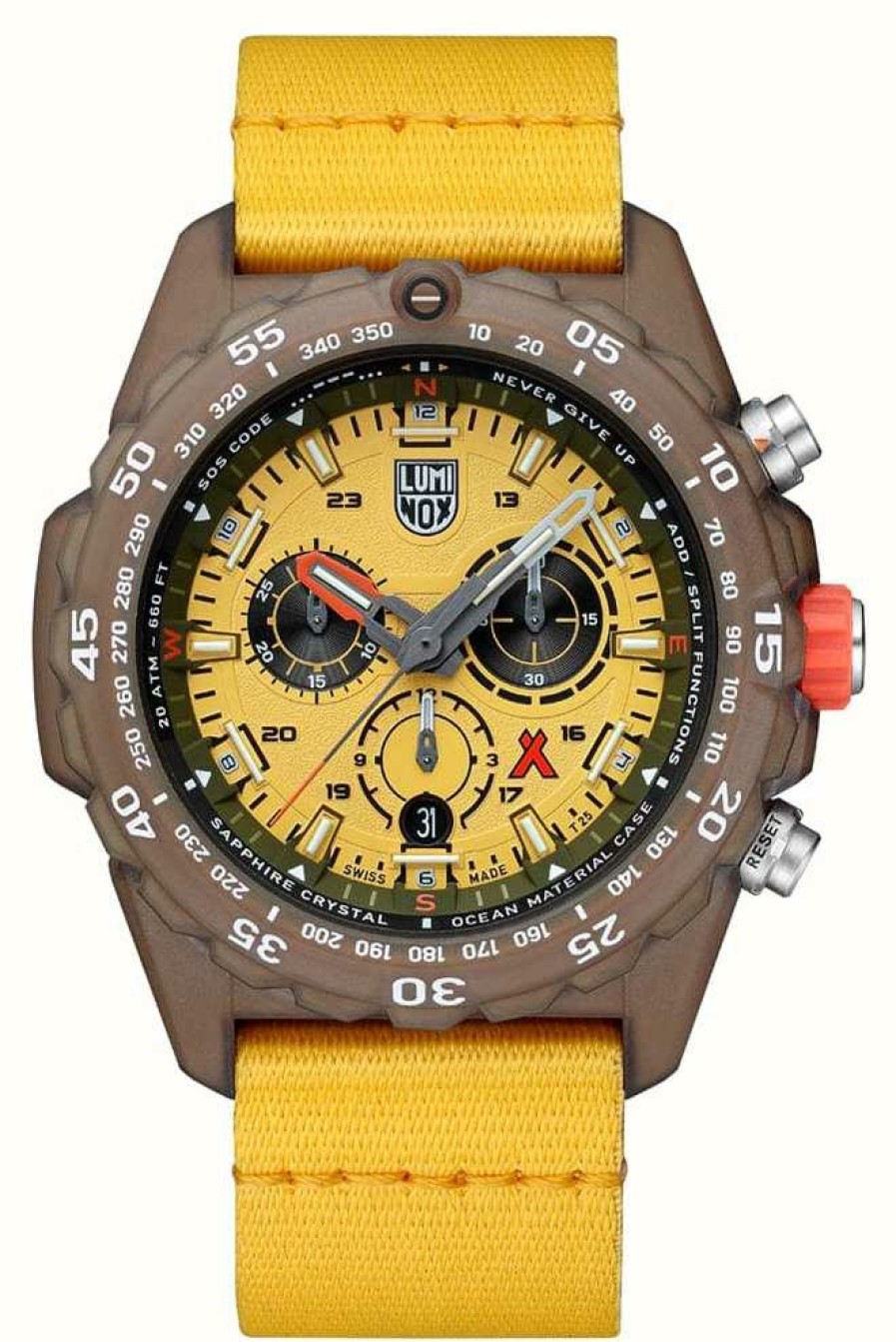 Men'S Luminox | Luminox Bear Grylls Survival 3740 #Tide Eco Master Series Yellow