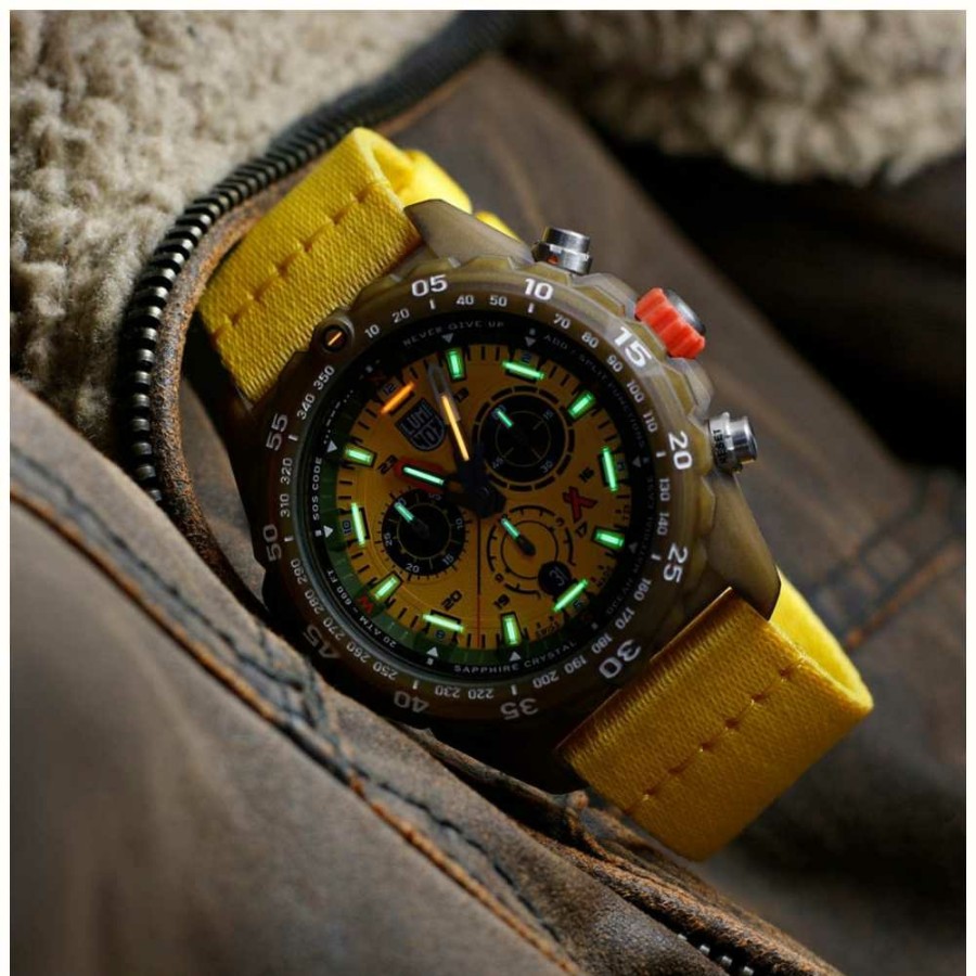 Men'S Luminox | Luminox Bear Grylls Survival 3740 #Tide Eco Master Series Yellow