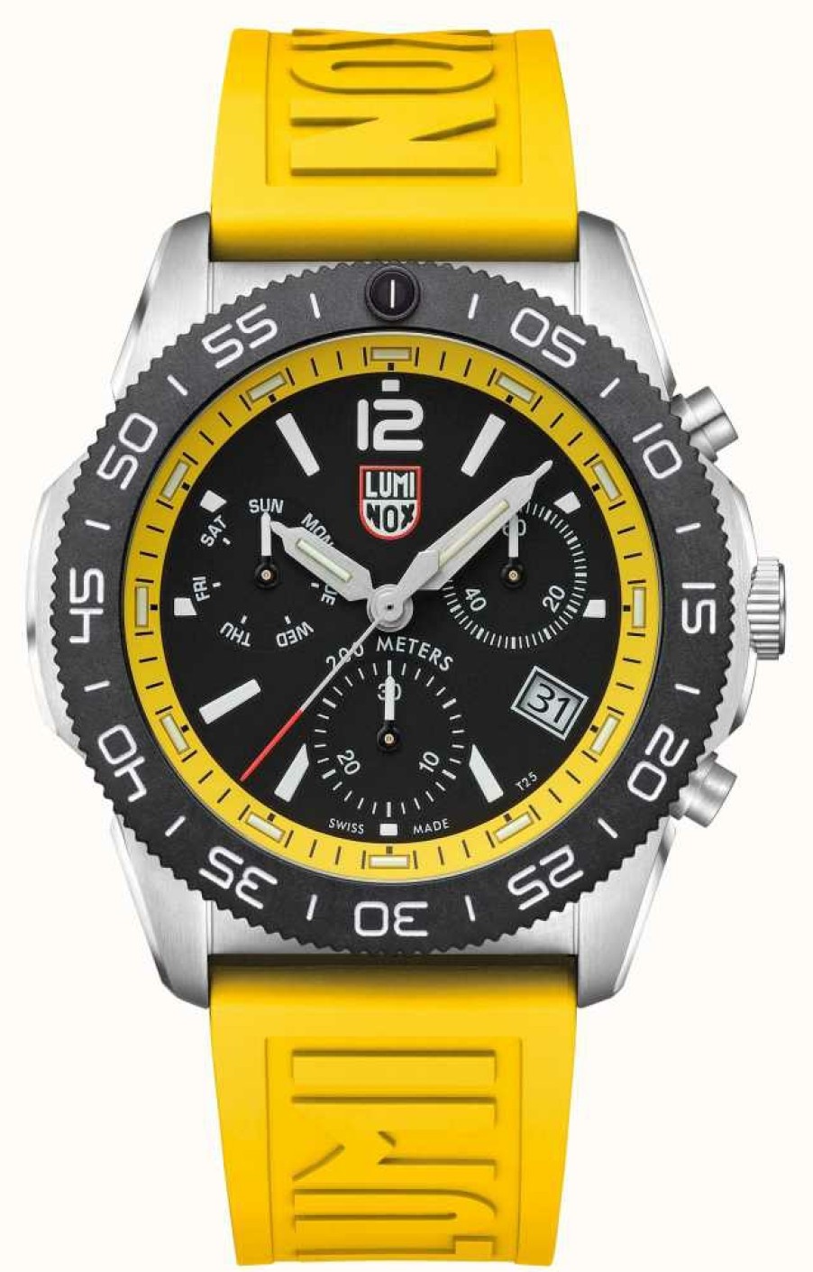 Men'S Luminox | Luminox Pacific Diver Chronograph Black / Yellow - 44Mm Diver