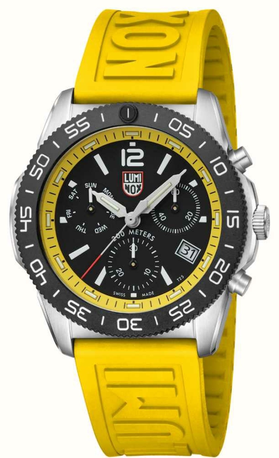 Men'S Luminox | Luminox Pacific Diver Chronograph Black / Yellow - 44Mm Diver