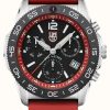 Men'S Luminox | Luminox Pacific Diver Chronograph Black / Red - 44Mm Diver