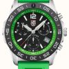 Men'S Luminox | Luminox Pacific Diver Chronograph Black / Green - 44Mm Diver