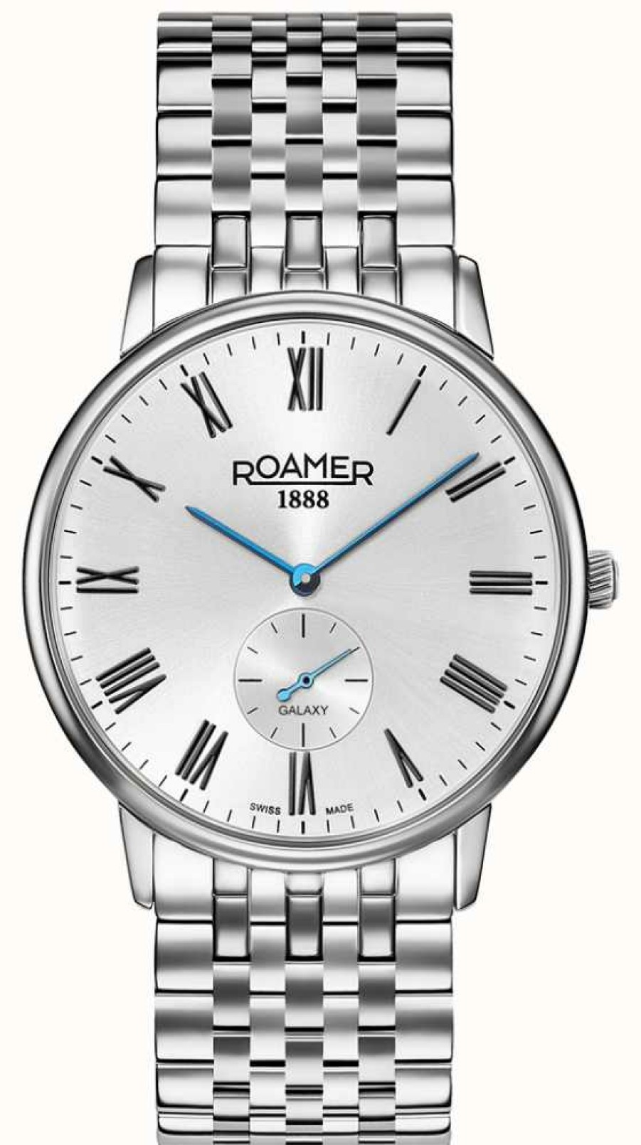 Men'S Roamer | Roamer Men'S | Galaxy | Silver Dial | Stainless Steel Bracelet