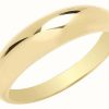 Jewelry James Moore | James Moore Th 9Ct Yellow Gold Plain Domed Ring Size O