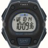 Men'S Timex | Timex Men'S Digital Watch Black Plastic Strap