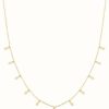 Jewelry James Moore | James Moore Th Silver Gold Plated Multi Leaves Necklace