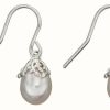 Jewelry Elements Silver | Elements Silver White Freshwater Baroque Pearl Earrings