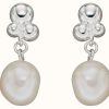 Jewelry Elements Silver | Elements Silver White Freshwater Baroque Pearl Bubble Earrings