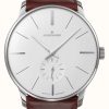 Men'S Junghans | Junghans Meister Handaufzug Mechanical Hand-Wound Brown Leather Strap