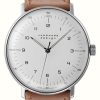 Men'S Junghans | Junghans Max Bill Hand-Winding White Dial Sapphire Crystal