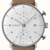 Men'S Junghans | Junghans Men'S Sapphire Glass Max Bill Chronoscope