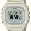 Men'S Casio | Casio Collection Cream Resin Strap Digital Watch