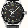 Men'S Delma | Delma Cayman Field Quartz | Black Dial | Black Rubber Strap