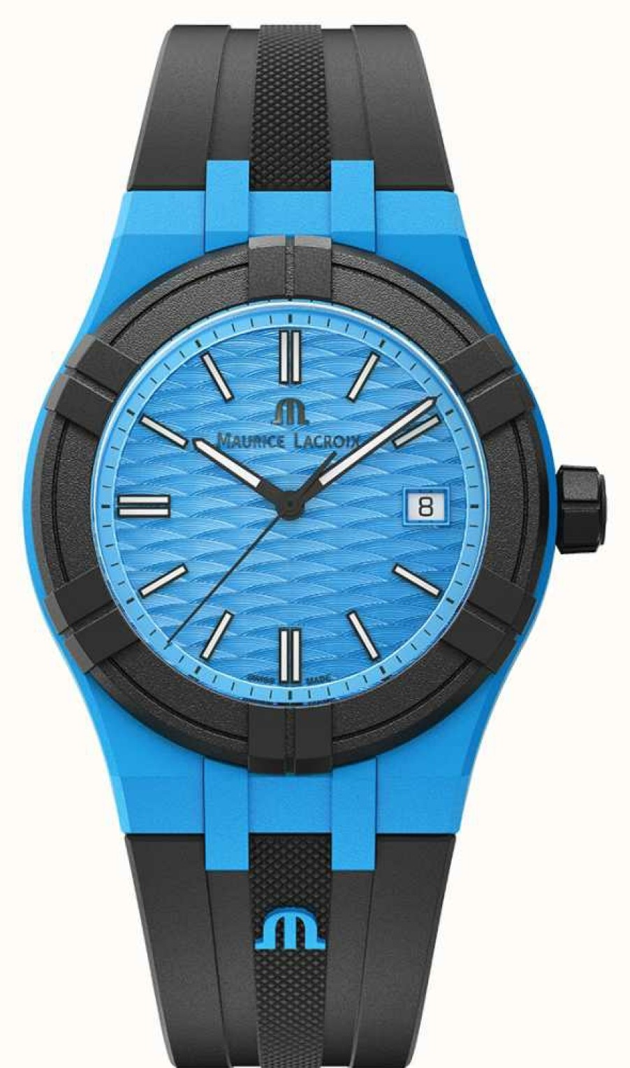 Women'S Maurice Lacroix | Maurice Lacroix Aikon Quartz #Tide Upcycled-Plastic (40Mm) Blue / Black