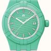 Women'S Maurice Lacroix | Maurice Lacroix Aikon Quartz #Tide Upcycled-Plastic (40Mm) Mint Green / White