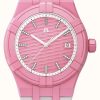 Women'S Maurice Lacroix | Maurice Lacroix Aikon Quartz #Tide Upcycled-Plastic (40Mm) Pink / White