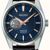 Men'S Seiko | Seiko Presage Sharp Edged Series Leather Strap