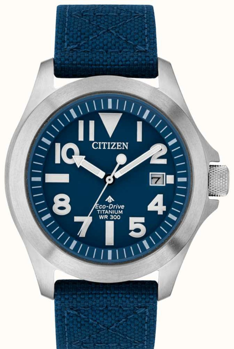 Men'S Citizen | Citizen Men'S Super Tough Titanium Eco-Drive Wr300