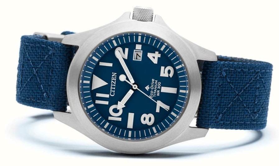 Men'S Citizen | Citizen Men'S Super Tough Titanium Eco-Drive Wr300