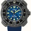 Men'S Citizen | Citizen Eco-Drive Promaster Wr200 Blue Silicone Strap