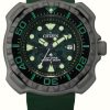 Men'S Citizen | Citizen Men'S Eco-Drive Promaster Green Silicone Strap Wr200