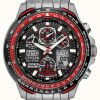 Men'S Citizen | Citizen Red Arrows Titanium Skyhawk A-T Eco-Drive Men'S Solar Powered