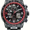 Men'S Citizen | Citizen Red Arrows Skyhawk A-T Limited Edition Eco-Drive Promaster Radio Controlled Plated Stainless Steel