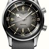 Men'S LONGINES | Longines Legend Diver Grey Fabric Strap Watch