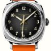 Men'S Duckworth Prestex | Duckworth Prestex Verimatic (39Mm) Black Fume Dial / Orange Rubber