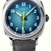 Men'S Duckworth Prestex | Duckworth Prestex Verimatic (39Mm) Blue Fume Dial / Grey Italian Suede Leather