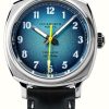 Men'S Duckworth Prestex | Duckworth Prestex Verimatic (39Mm) Blue Fume Dial / Black Horween Leather