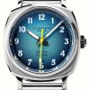 Men'S Duckworth Prestex | Duckworth Prestex Verimatic (39Mm) Blue Fume Dial / Stainless Steel Mesh