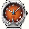 Men'S Duckworth Prestex | Duckworth Prestex Verimatic (39Mm) Orange Fume Dial / Stainless Steel Mesh