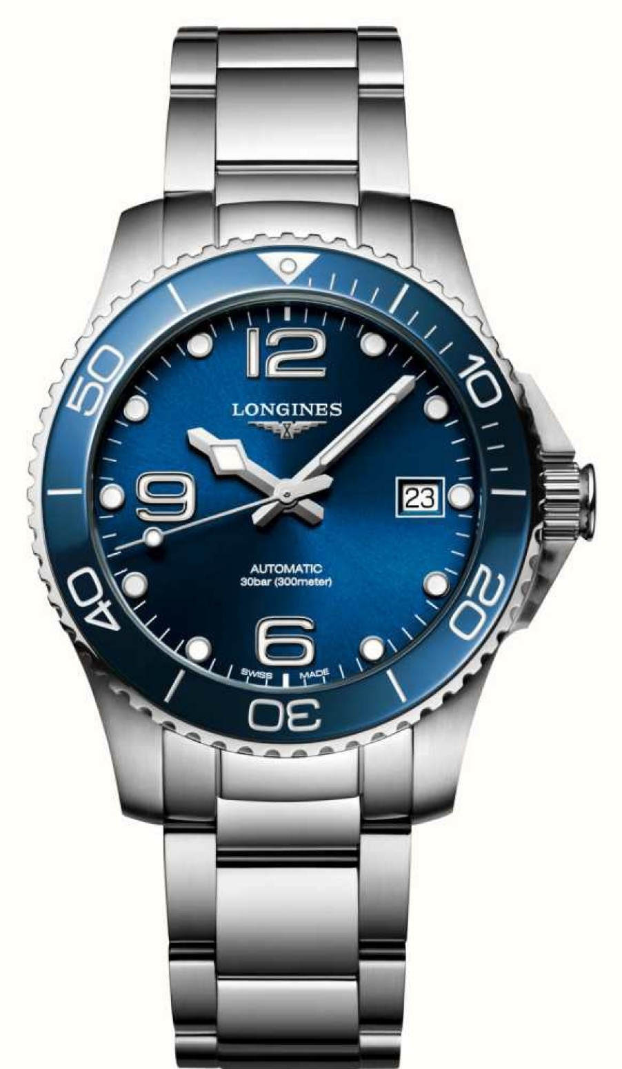 Men'S LONGINES | Longines Hydroconquest 39Mm Automatic Blue Sunray Dial