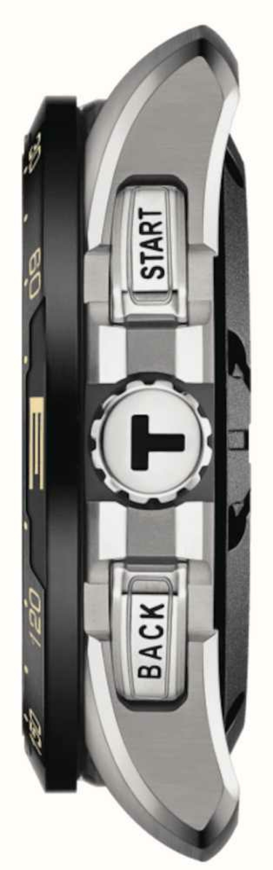 Men'S Tissot | Tissot T-Touch Connect Solar Titanium (47.5Mm) Black Dial / Beige Synthetic Grained Cowhide Strap