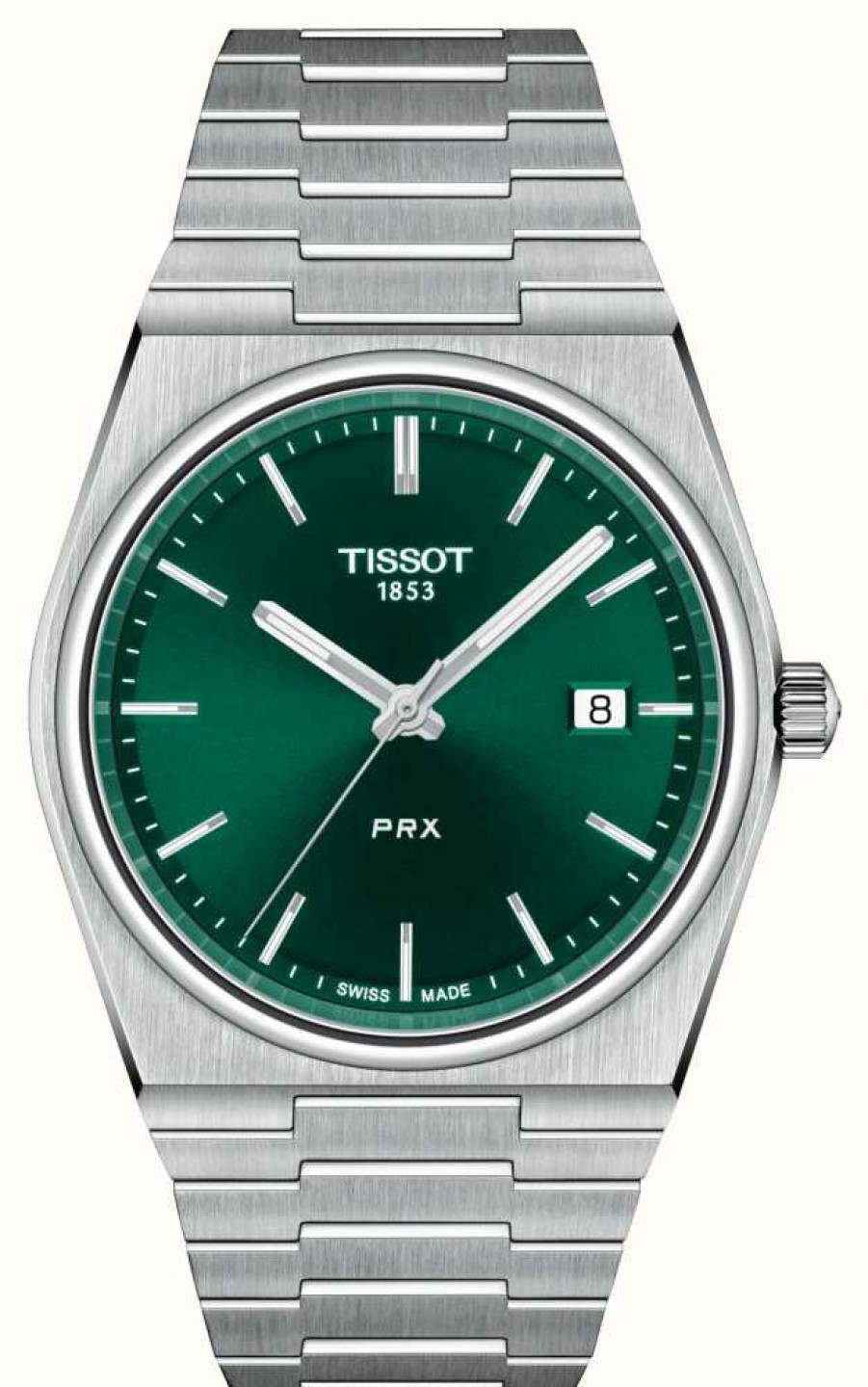 Men'S Tissot | Tissot Prx 40 205 | Green Dial | Stainless Steel Bracelet