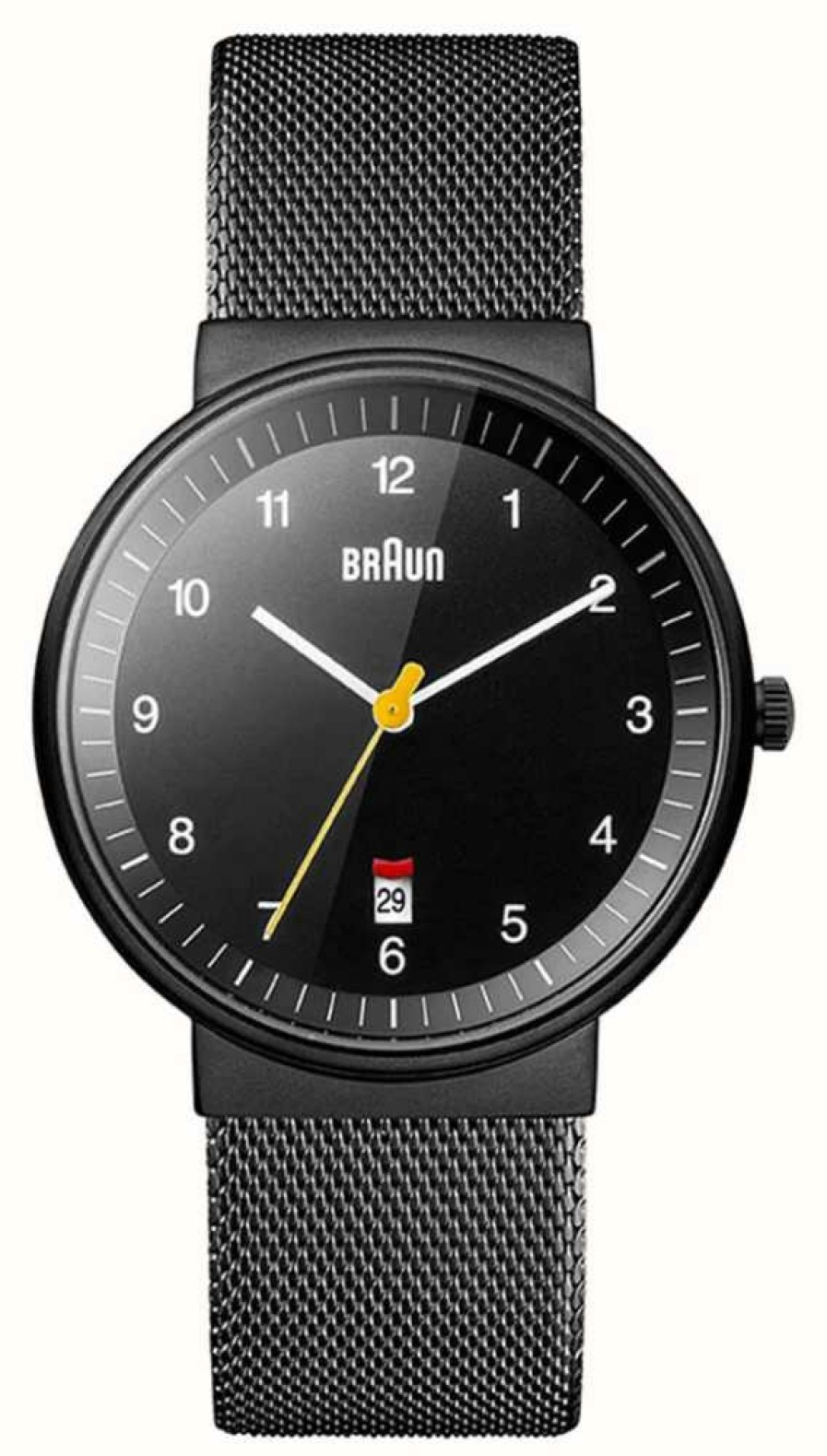 Men'S Braun | Braun Men'S Bn0032 Classic Black Plated Watch