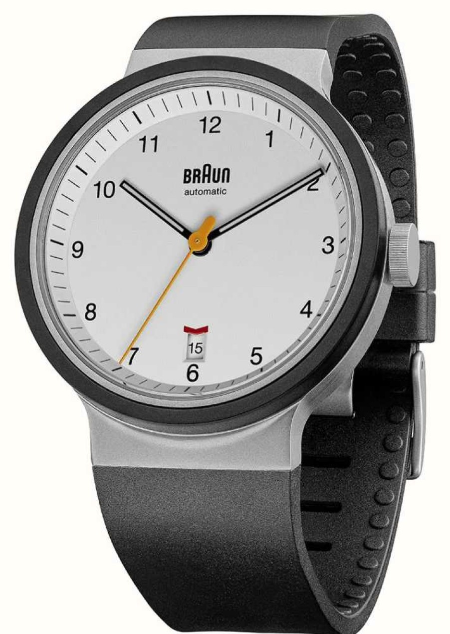 Men'S Braun | Braun Men'S Bn0278 Automatic Watch White Dial