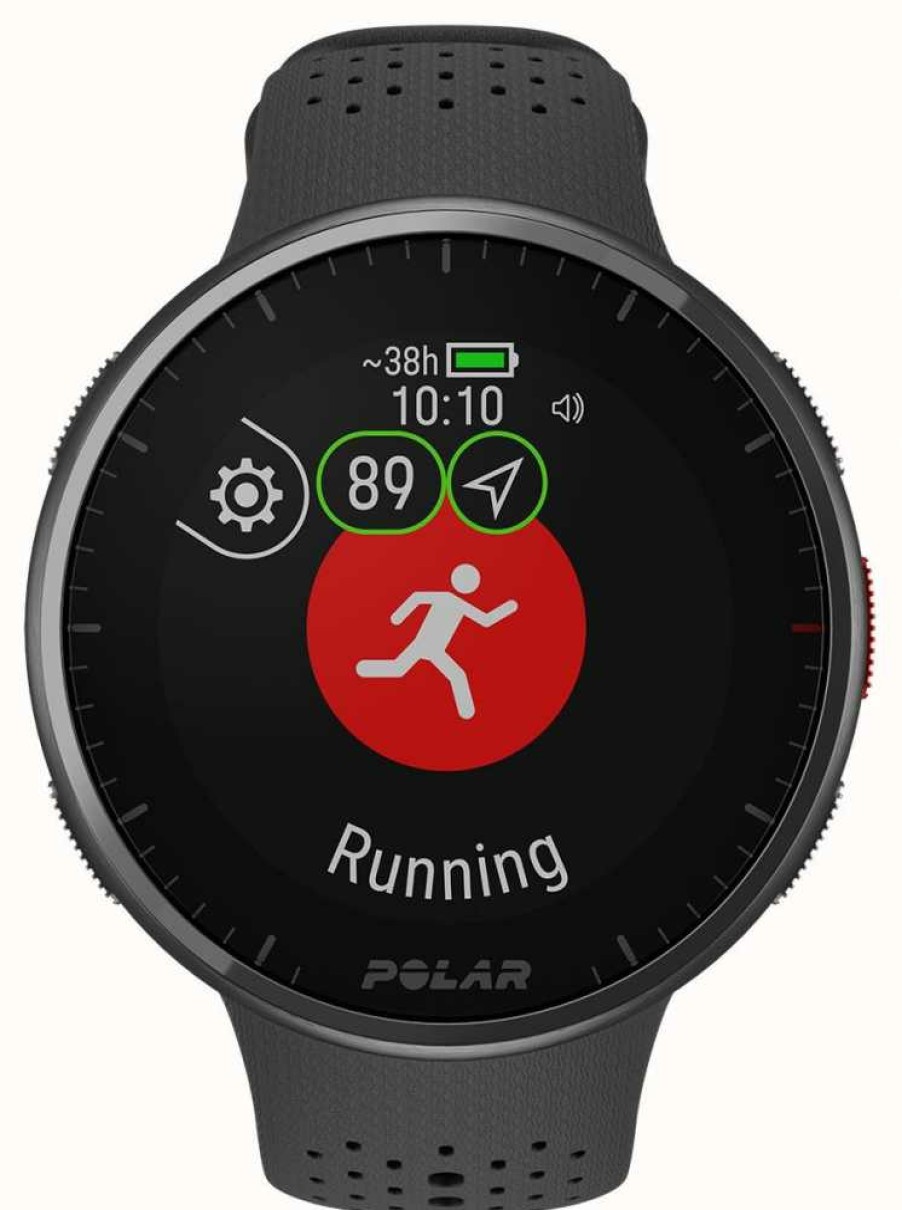 Men'S Polar | Polar Pacer Pro Advanced Gps Running Watch Carbon Gray (S-L)