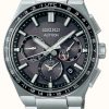 Men'S Seiko | Seiko Astron Solar Gps Black Dial