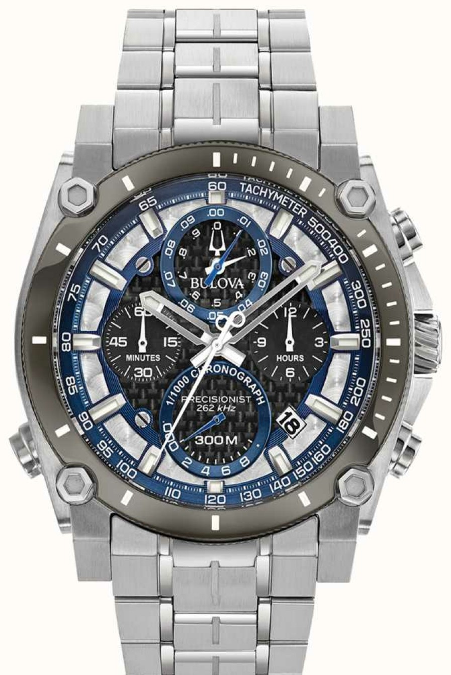 Men'S Bulova | Bulova Precisionist Quartz Chronograph 46Mm