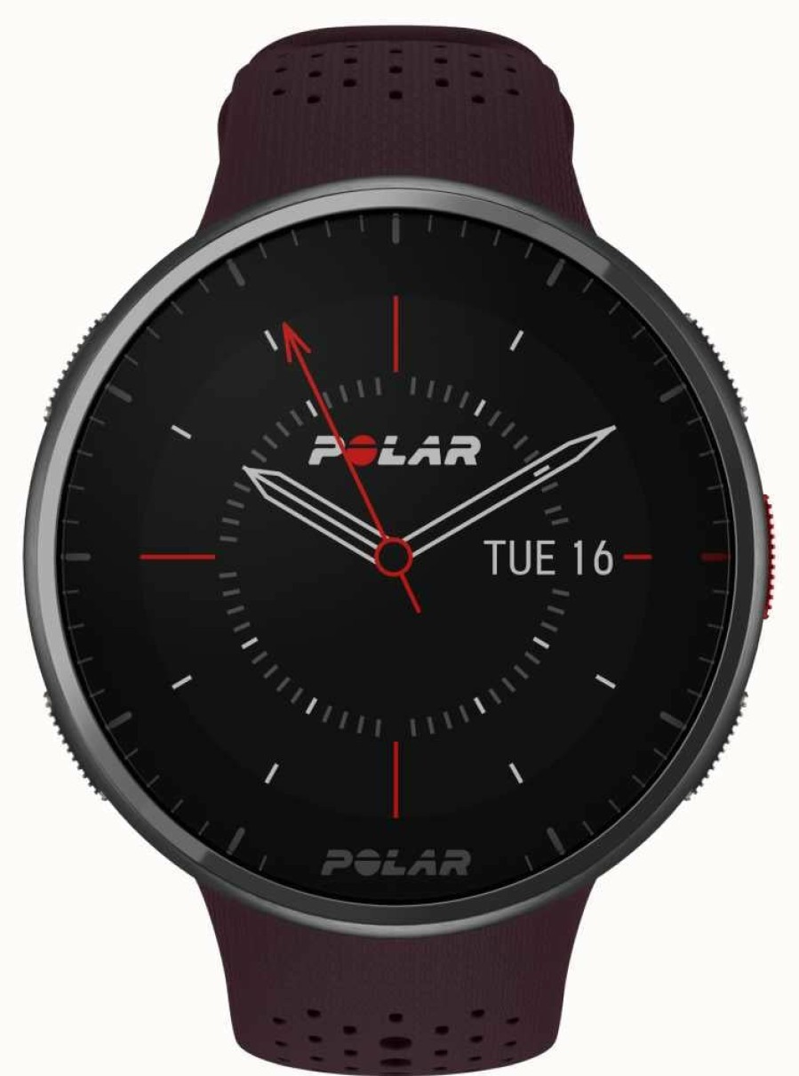 Men'S Polar | Polar Pacer Pro Advanced Gps Running Watch Autumn Maroon (S-L)