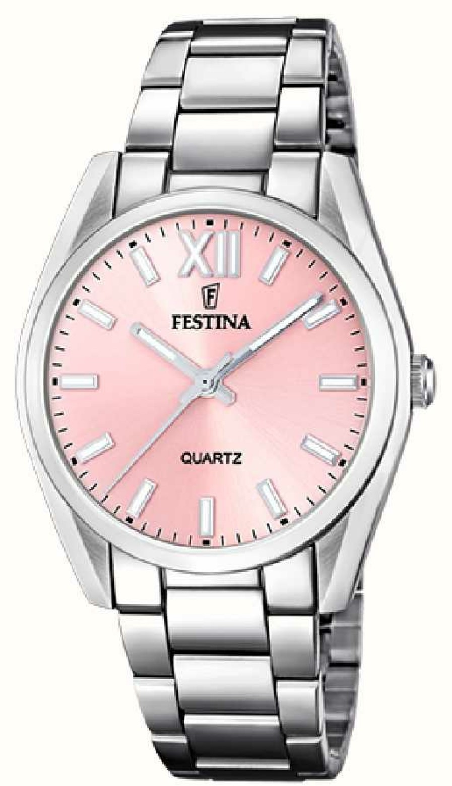 Women'S Festina | Festina Ladies Watch With Stainless Steel Bracelet