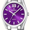 Women'S Festina | Festina Ladies Watch With Stainless Steel Bracelet