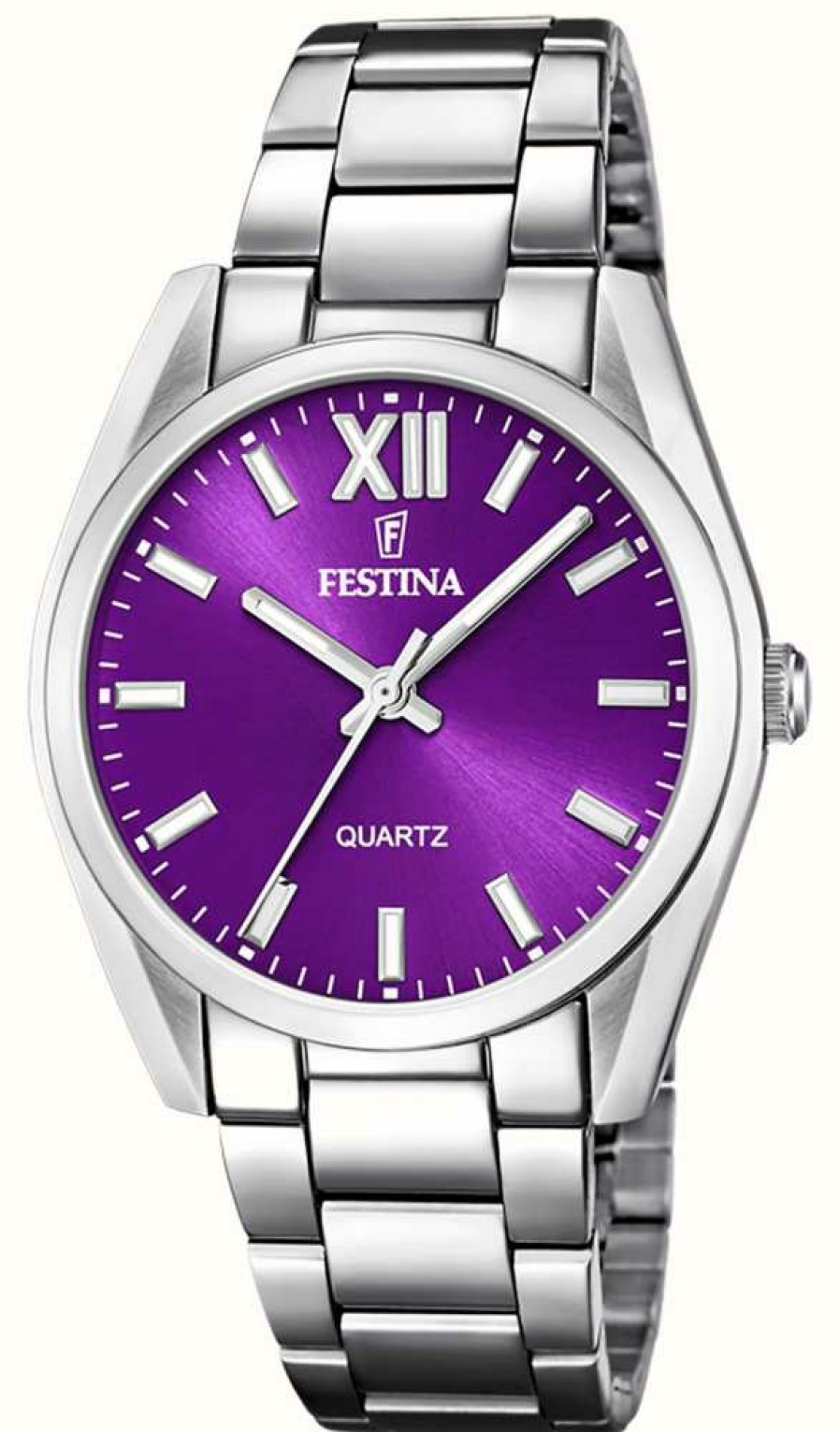 Women'S Festina | Festina Ladies Watch With Stainless Steel Bracelet